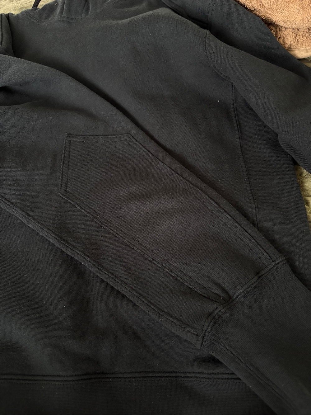 American Giant Mens Classic Pullover Hoodie Sweatshirt fleece black medium - Picture 7 of 11